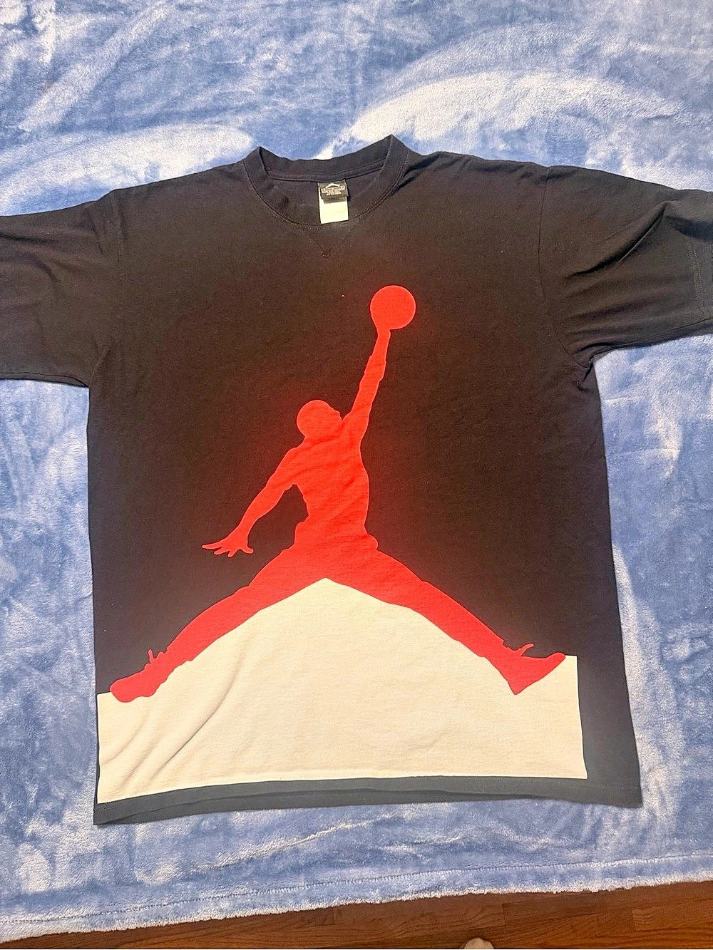 Jordan Jumpman Graphic Tee Black & Red Size Large